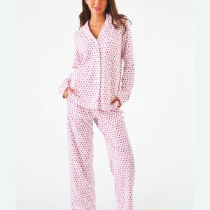 ROLLER RABBIT HEART Pajama Set - Pink Hearts